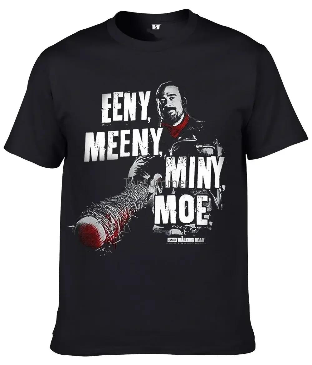 Men T Shirt The Walking Dead Negan Fashion Short Sleeve Tv Show Basic Tops Funny T-Shirt Novelty Tshirt Women S чёрный