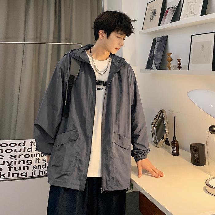 

Летняя одежда для активного отдыха, альпинизма, велоспорта, быстросохнущая, мужская, свободная, большого размера, летняя, тонкая куртка, куртка, ветрозащитная, солнцезащитная одежда Tide M