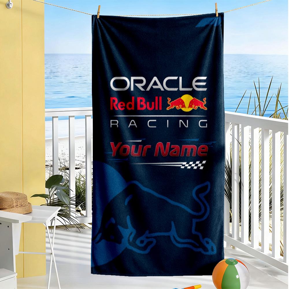 Oracle Bull Customizable Name Beach Towel Super Soft & Absorbent Suitable for Swimming Gym Camping Yoga Vacation