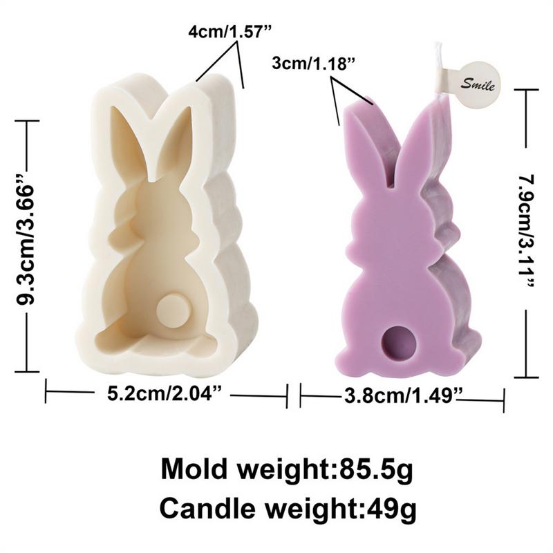 Easter Rabbit Candle Mold Soap Mold For Candle Making Resin Art Making Chocolate Candy Mold Soft Crafts For Aromatherapy Candle