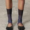 Odlyworkshop Dark Stripe Mesh Leg Warmers, Short