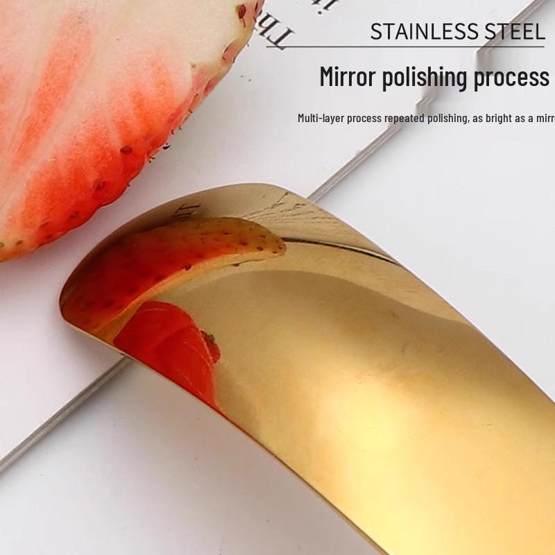 Łyżeczka deserowa ze stali nierdzewnej z długą rączką: Idealny do jogurtu, kawy i lodów, jakość spożywcza.