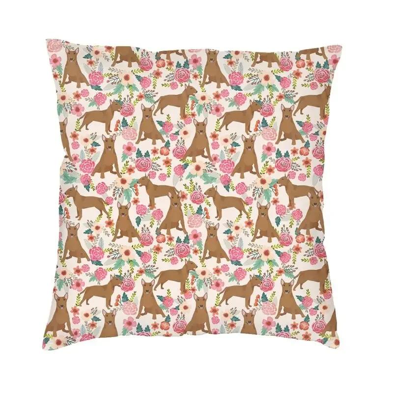 Suitable for Car Sofa Pillowcase British Bull Terrier Cushion Cover Kawaii Cute Dog