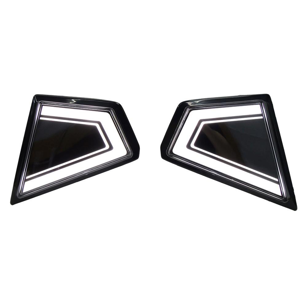 2-Color Front Bumper Side Grill Replacement Upgrade LED Daytime Running Lights with Turn Signals For Toyota Hilux Travo Overland, Rogue 2026+
