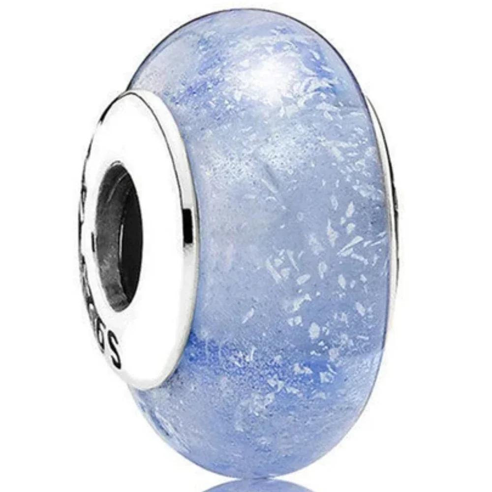 Bunte Murano Glas Echte Kupfer Blume Blatt Kosmische Regenbogen Anhänger Perle Für Armbänder DoItYourself Damenschmuck Geschenke