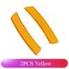 2pcs/set Car Reflective Safety Strip Stickers Car Wheel Eyebrow Reflective Sticker Reflective Warning Safety Tape Accessories