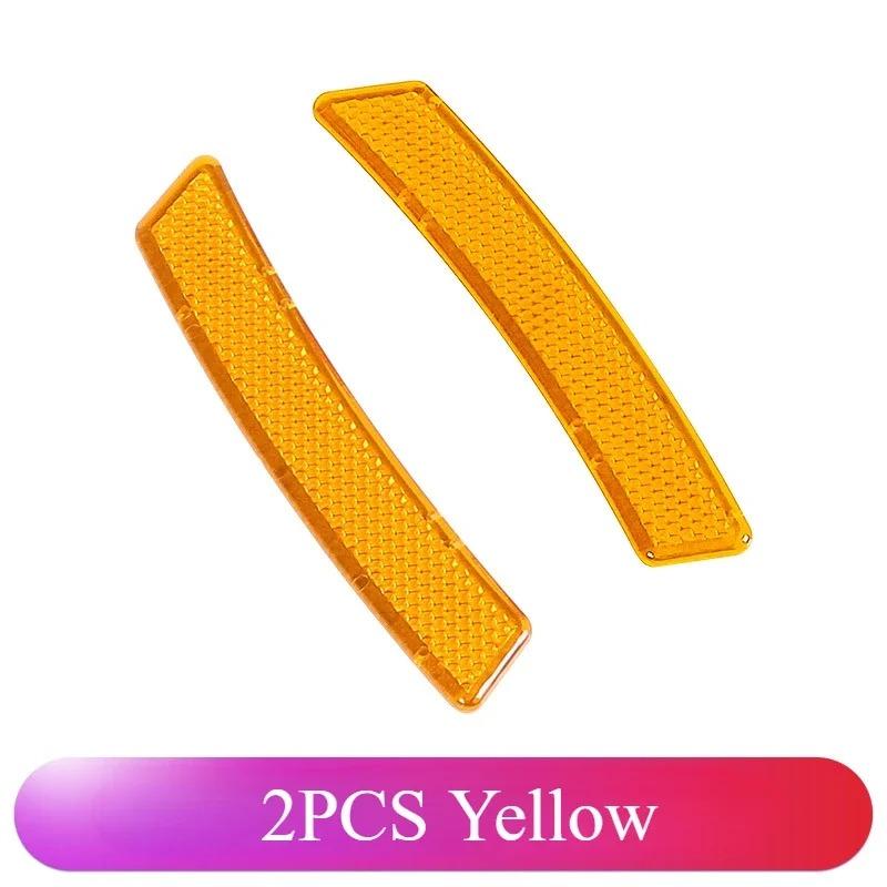 2pcs/set Car Reflective Safety Strip Stickers Car Wheel Eyebrow Reflective Sticker Reflective Warning Safety Tape Accessories