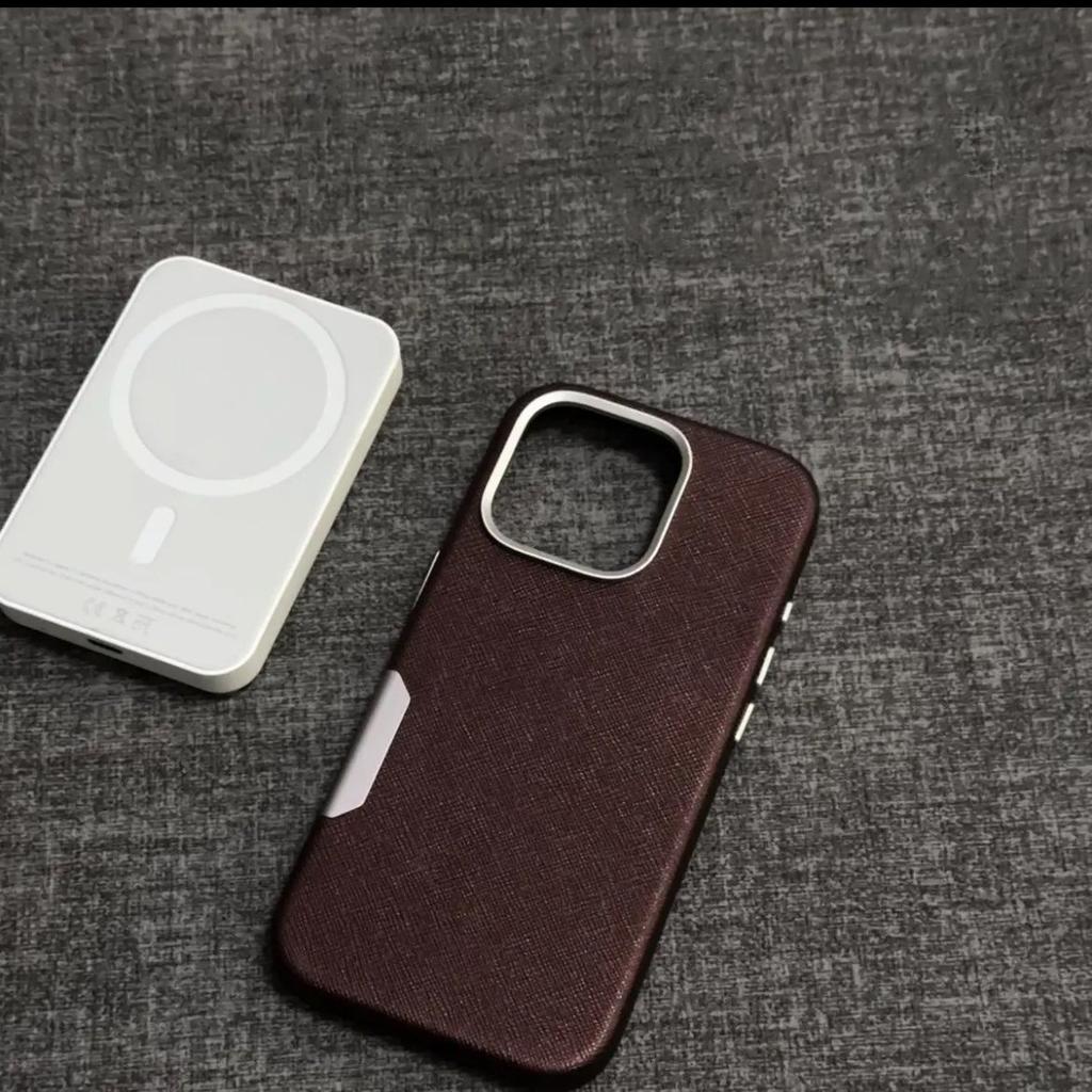 Cross Pattern Leather Phone Case for Apple iPhone 16 ProMax - Leather Hard Shell Shockproof with Camera Button Cover On iPhone 16/15/14/Pro/Pro Max