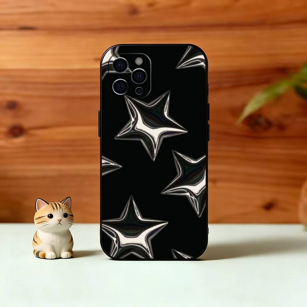 Y-y2K Star Aesthetic Phone Case Silicone Soft For IPhone 17 16 15 14 13 12 11 X XR Plus Pro Max Plus