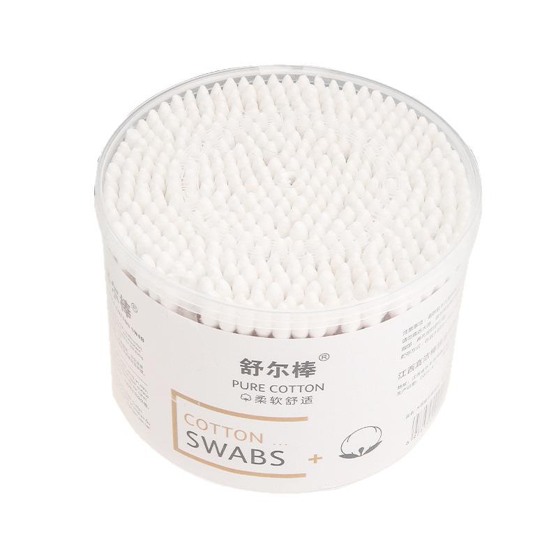 

500Pcs Disposable Cotton Swab Box With Double Head Nose Ears Cleaning Women Makeup Tools Daily Cleaning Pet Care Multi-purpose