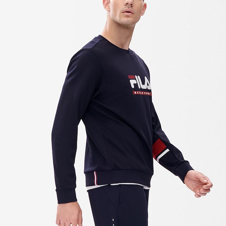 New FILA Athletics Sweatshirt Men's Royal Blue A11M233202FNV