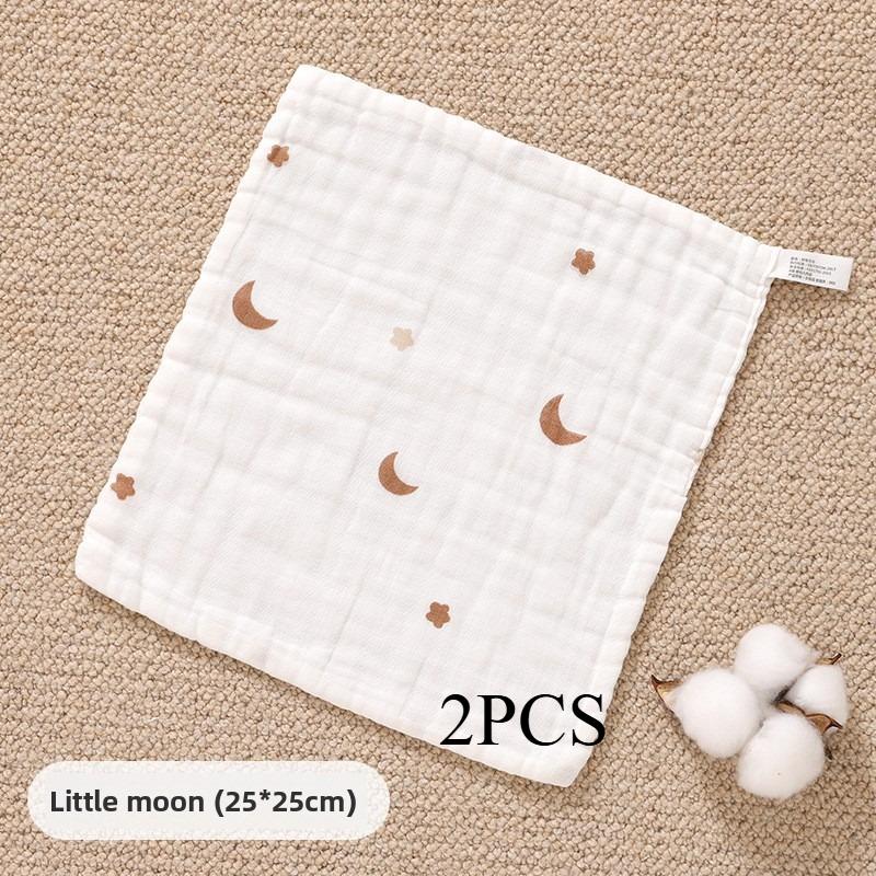 

2PCS.Newborn 100% Cotton Gauze Burp Cloths—Ultra-Soft Baby Washcloths.Breathable,skin-friendly, super absorbent&easy to clean. ONE SIZE FITS MOST