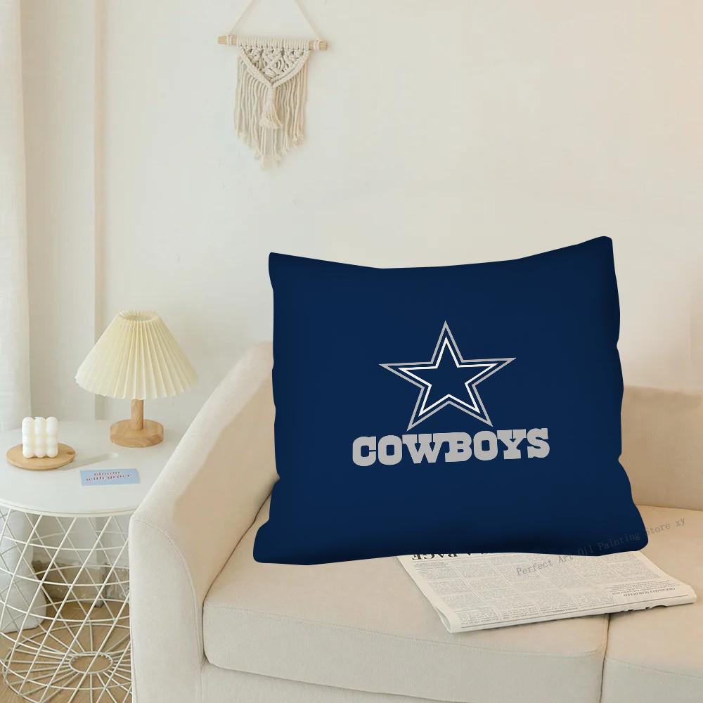 D-Dallas C-Cowboys Kissenbezug Modischer quadratischer Kissenbezug Schlafzimmer Sofa Zimmer Dekoration Freizeitkissenbezug