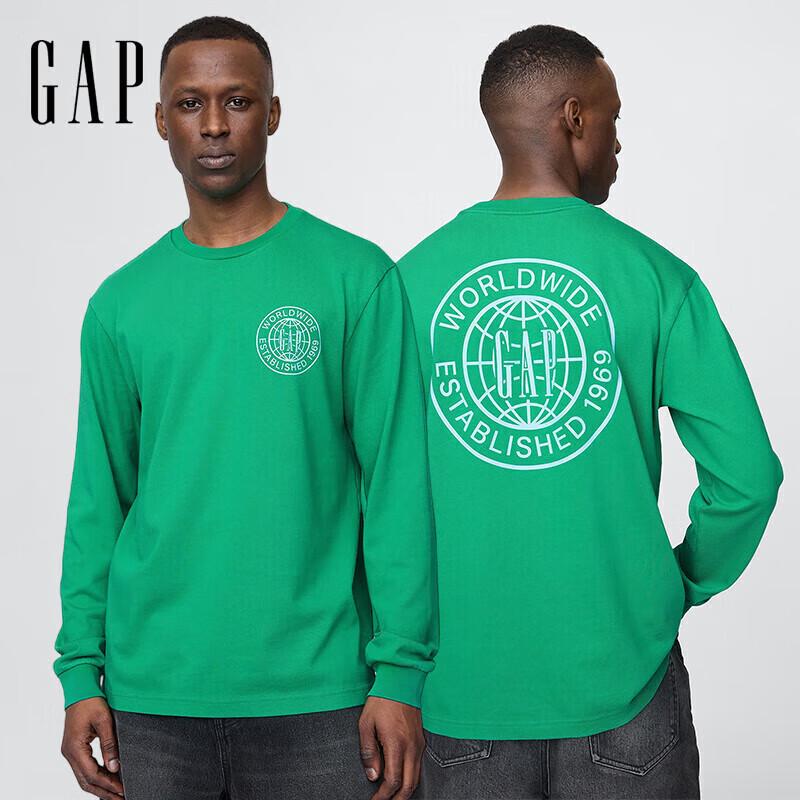 

Gap Unisex 2025 Summer Cotton Letter Print Loose Fit Long Sleeve Sweatshirt M (US)