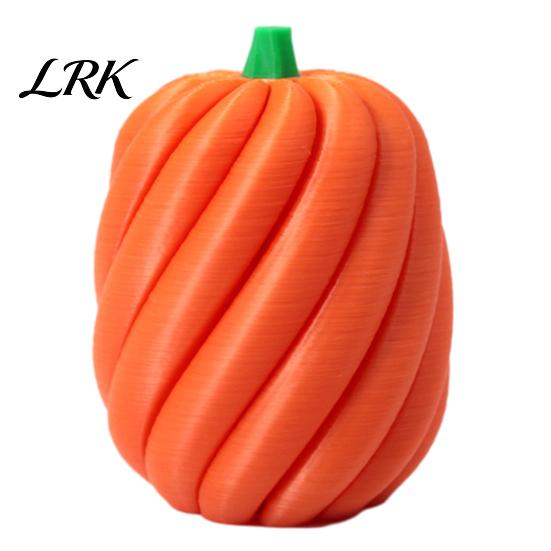 Halloween Pumpkin Decoration 3D Printed Ornament, Portable Decompression Toy, Spiral Rotation Design Toy Stress Relief Puzzle Model for Kids