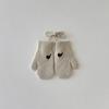 Korean Children's Gloves Autumn Winter New Solid Color Simple Warm Bag Finger Neck Baby Gloves Kids Mittens Accessories
