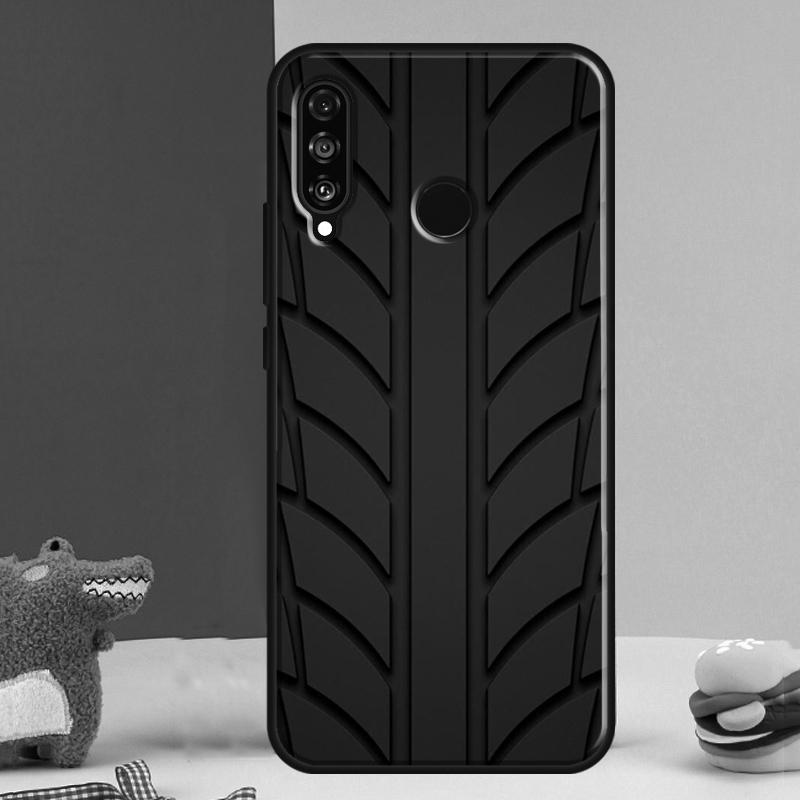 Tire Tread Pattern For Huawei Nova 9 10 SE 12i 12s 11i 5T Y91 Y90 Y60 Y70 Y72 Y61 P60 Pro P20 P30 P40 Lite Case