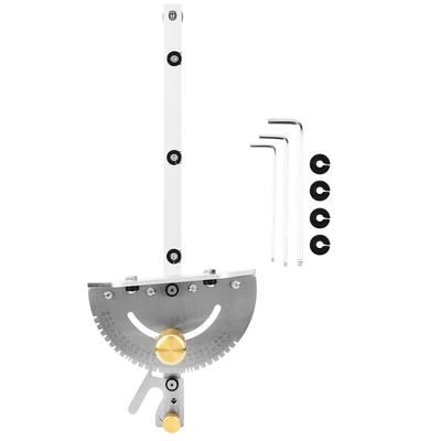 Miter Gauge Brass Handle High Accuracy Table Saw Woodworking Tool with 3Pcs Wrench