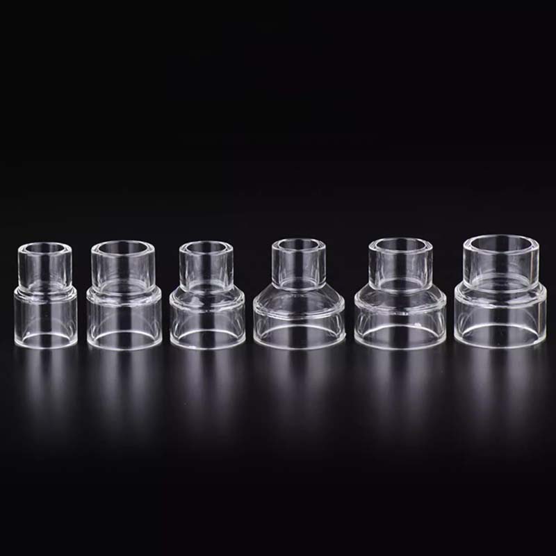1~5Pcs Transparent Acrylic Pipe Joints Variable Diameter Direct Connectors For Water Tube Fittings Aquarium Accessories