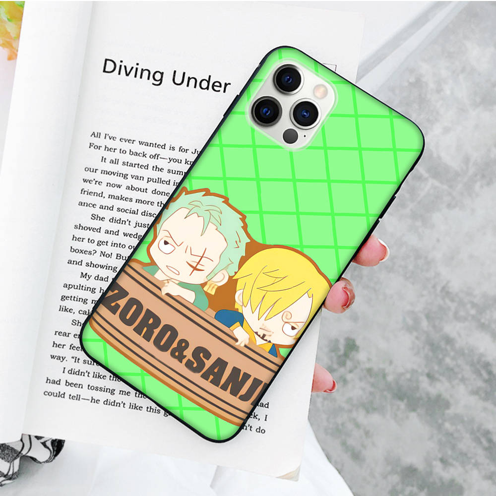 JW67 Robin Zoro Black Soft Case for iPhone 16 15 Plus 14 13 Pro 8 SE XR XS Max P30 Nova 5T Y5P Y6 Y7 Y8P Y9 Realme C30 C33 C31 VIVO Y36 V27