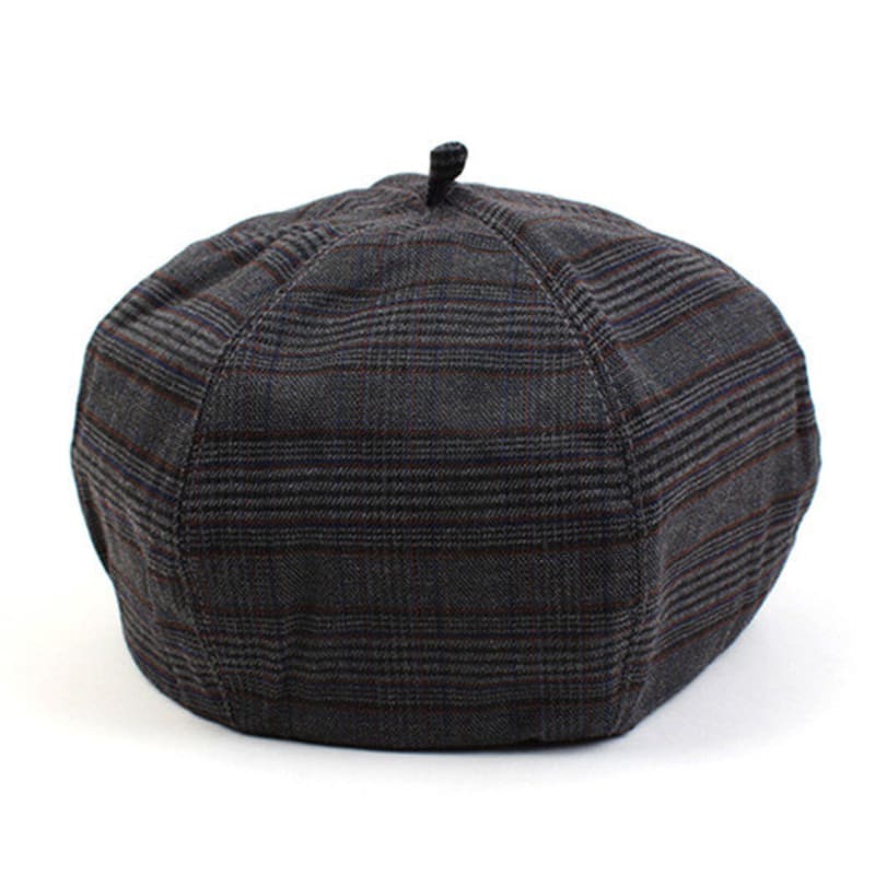 Universal Chemistry Charcoal Glen Check Beret