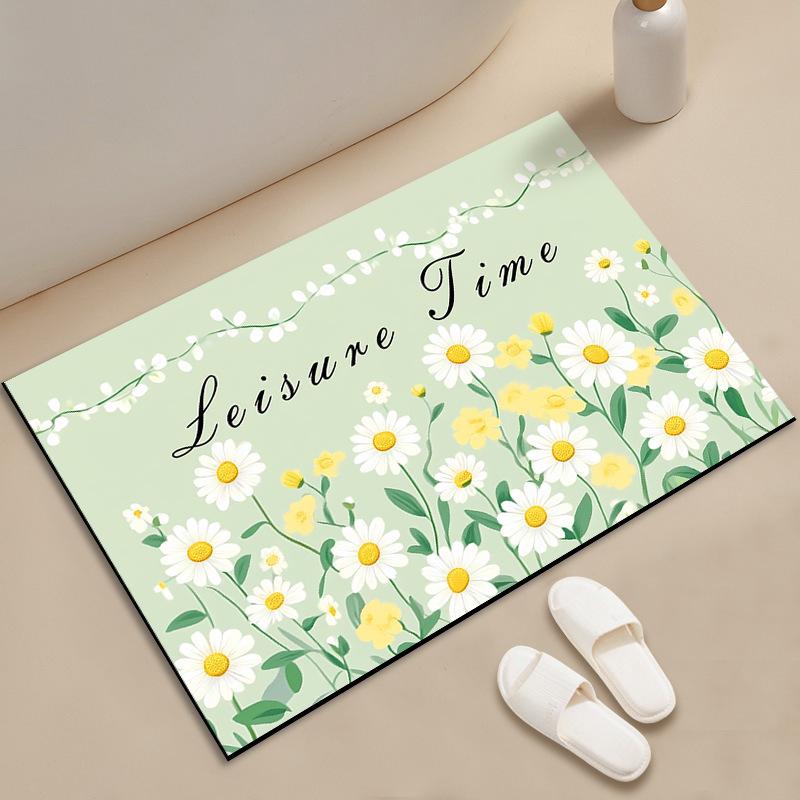 Small Fresh Porch Carpet Entry Door Mat Home Door Mat Living Room Diatom Mud Can Be Cut Into The Door Mat