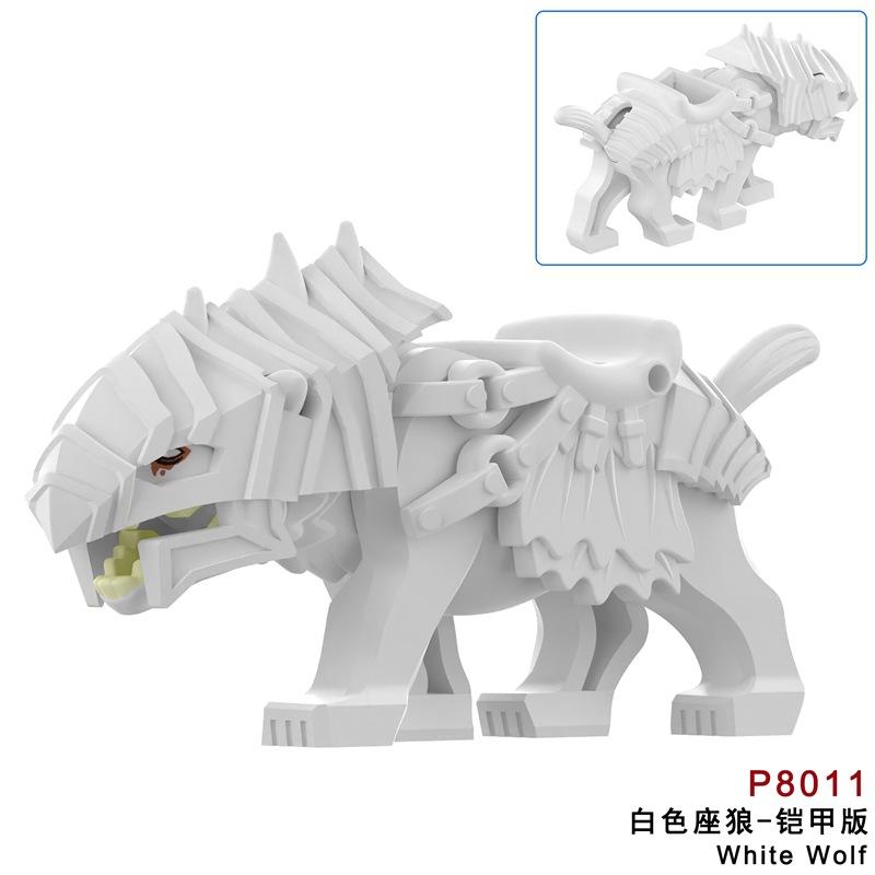 Magic Middle Series Classic Animals Building Blocks Creative War Mount Elk Boar Wolf DIY Bricks Toys For Children Christmas Gift