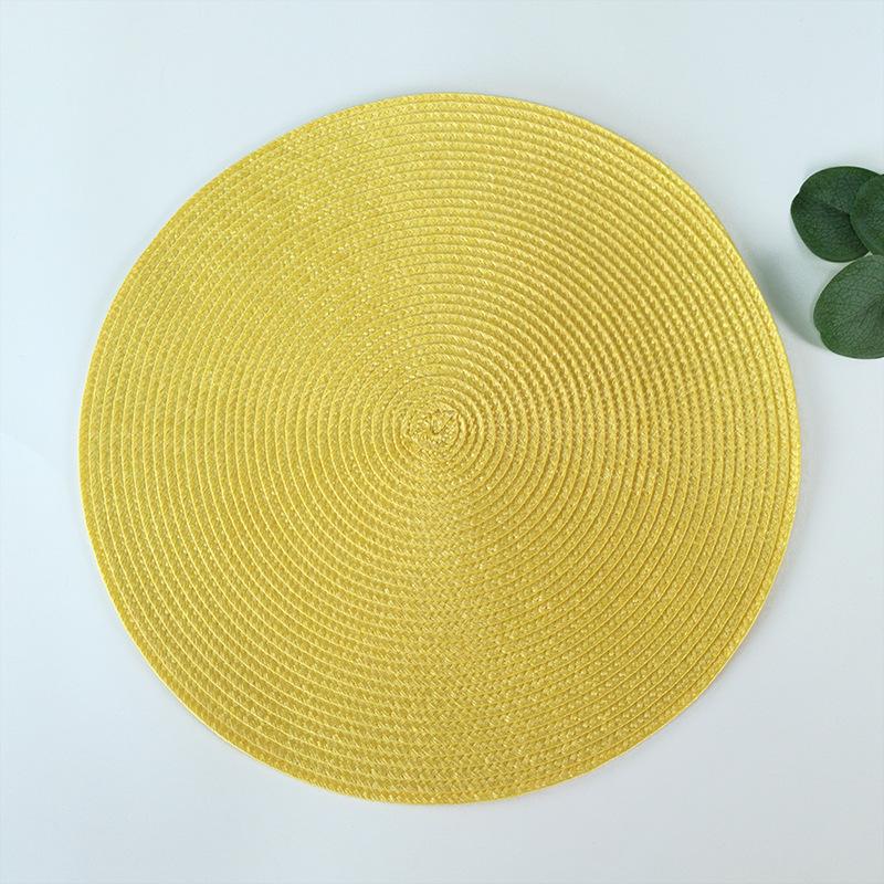 Hand-Woven Multi-Color Placemat: Insulated, Disposable, Decorative Coaster Mat