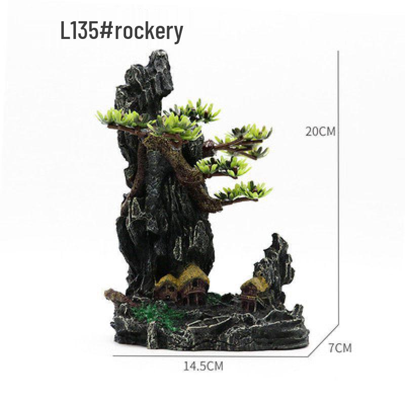 Aquarium Landscape Rockery Stone Decoration for Medium and Small Tanks