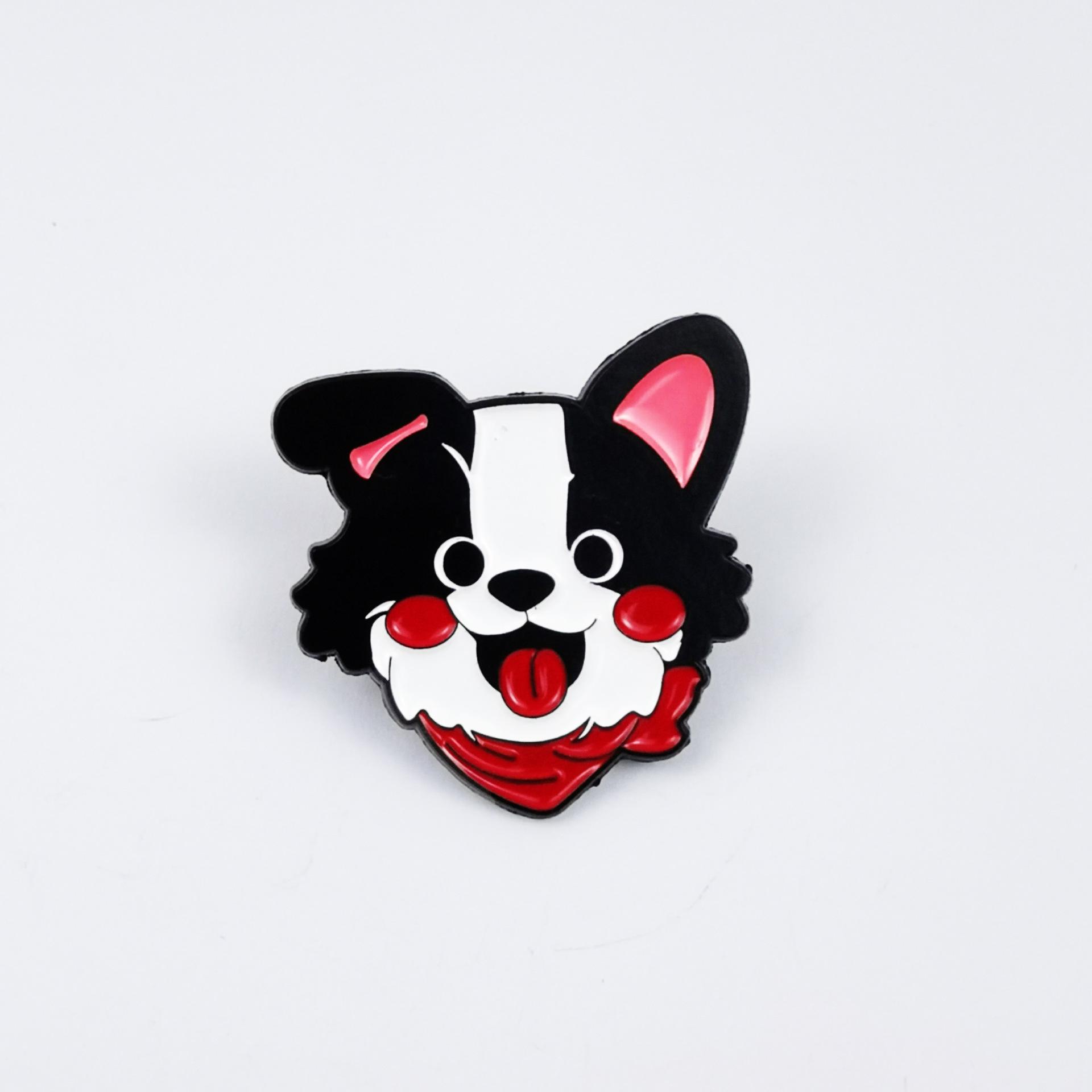 Adorable Cartoon Dog Brooch - Animal Alloy Pin for Backpacks and Bags