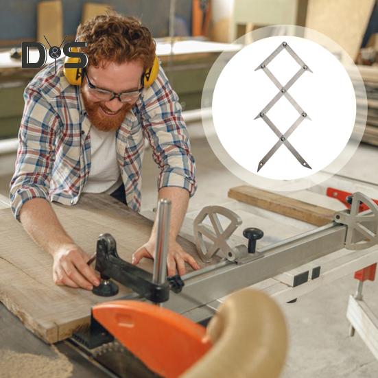 3-Punkt-Mittelpunktsucher, Layout-Tool mit gleichem Abstand, hohe Genauigkeit, einfach zu verwenden, präzises Mittelpunktsuchwerkzeug zum Schweißen und zur Holzbearbeitung