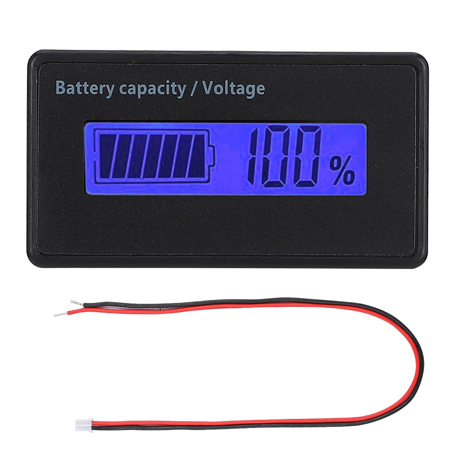 

Gy-6GH PCB HTN Waterproof Battery Capacity Monitor Indicator LCD Display 12-84V (Blue Light) синій