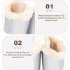 Double Eyeglasses Holder PU Leather Pattern Glasses Storage Organizer  for Desk Nightstand