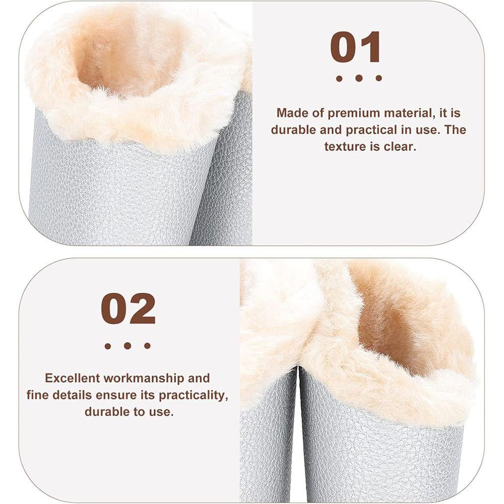 Double Eyeglasses Holder PU Leather Pattern Glasses Storage Organizer  for Desk Nightstand