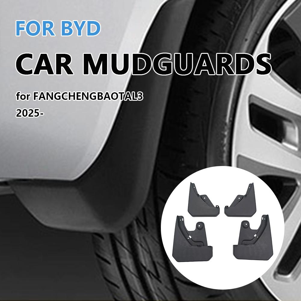  for BYD FANGCHENGBAO TAI3 2026 Mud Flap Mudflap Front Guard With Accessories Anti Pieces Rear 4 Mudguards Gift O1A0