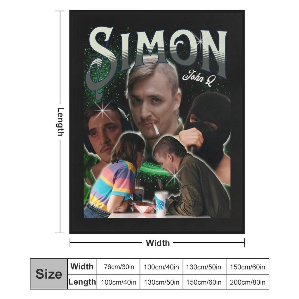 Simon aDinner in Americaa Retro Tee. Throw Blanket No Pilling Soft Warm Blanket for Bed