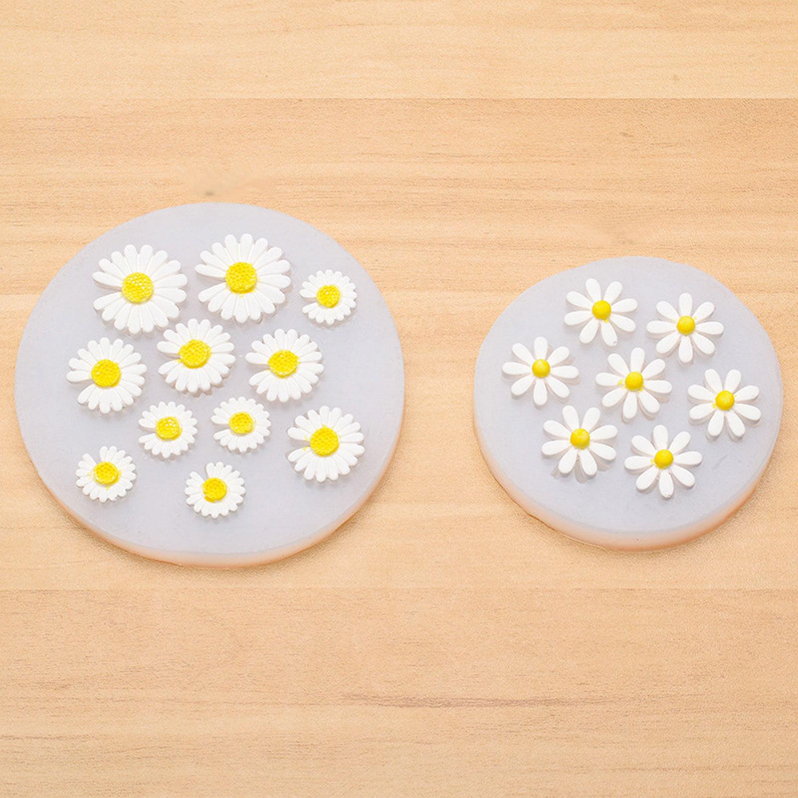 

DIY 3D Цветок Силиконовая форма Маргаритка Цветочная смола Силиконовая форма Ремесла Форма Hairclip Ювелирные изделия Изготовление эпоксидных смоляных форм