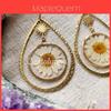 Bohemian Daisy Pendant Earrings With Alloy Water Drop Shape For Womens Summer Fashion
