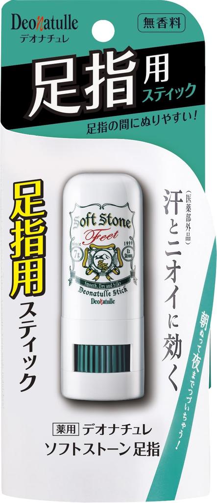 Deonatulle Soft Stone Toe and Foot Antiperspirant 1 Stick [Quasi-drug] Stick, (7g)