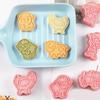 8Pcs Dough Molds Small Cookie Molds Biscuit Cutter Farm Animal Shape Pastries Molds PP Texture Suitable for Celebration
