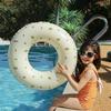 Retro Striped Inflatable Swimming Ring