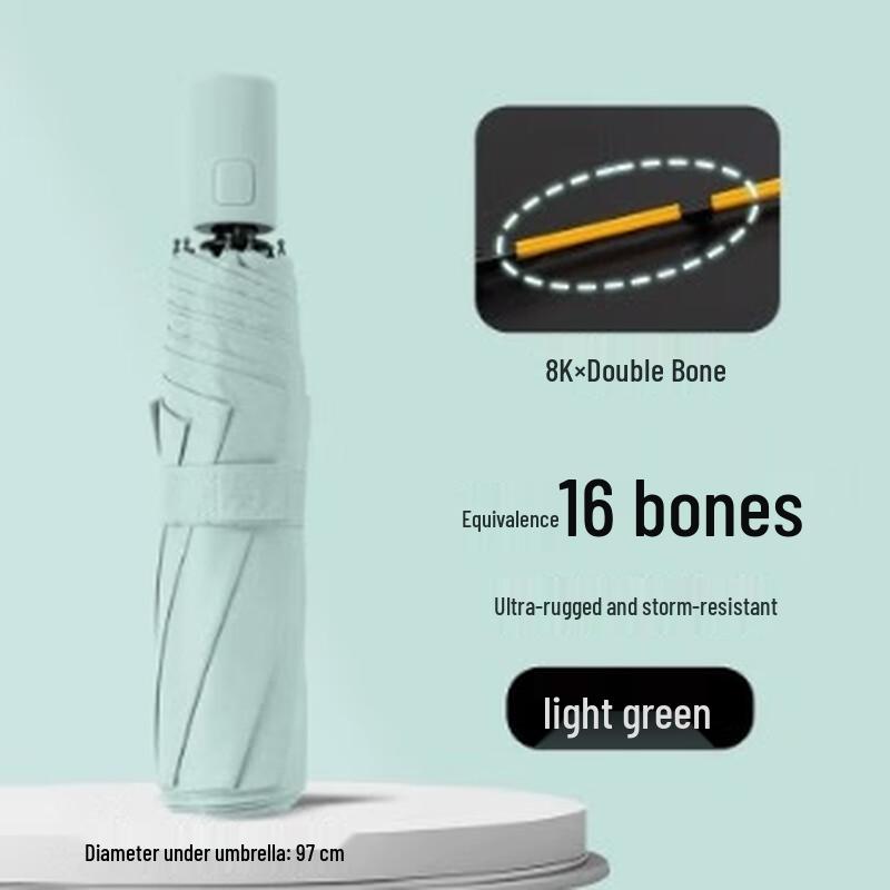 Всепогодный усиленный прямой зонт ShangHeng с 16 ребрами