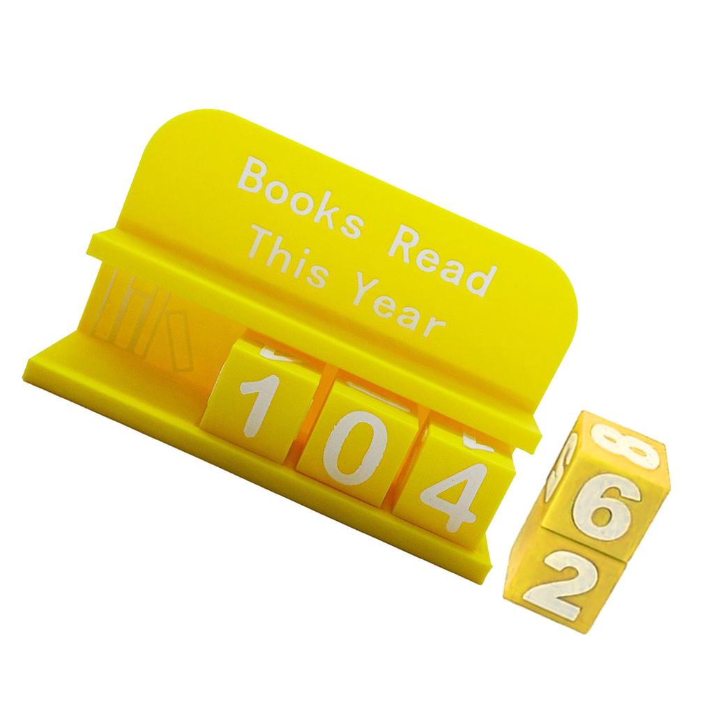 Creative 3D Printed Reading Progress Trackers With Number Cubes Books Read This Year Counter Sign Reading Challenge Gift