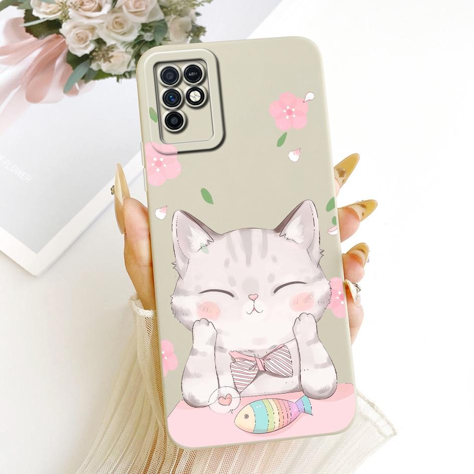 For Infinix Note 10 Case X693 Shockproof Silicone Cute Cartoon Cat Phone Cover For Infinix Note 10 Pro NFC X695 X695D X695C Capa