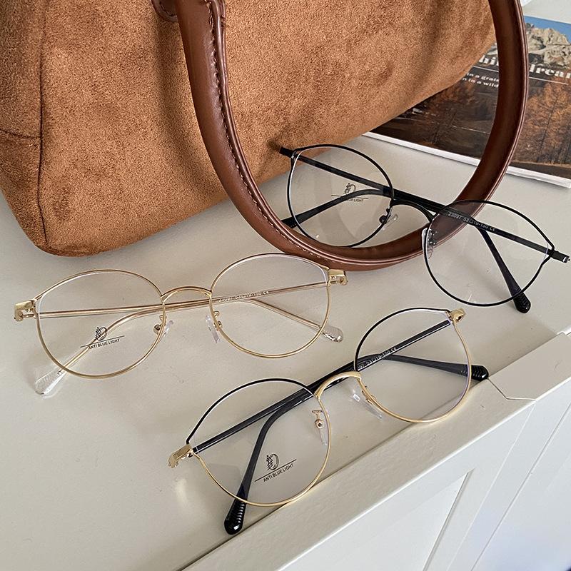 Cat Eye Shape Women'S Glasses Frames New Style Anti Blue Light Eyeglass Frames Korean Stylish Women'S Glass