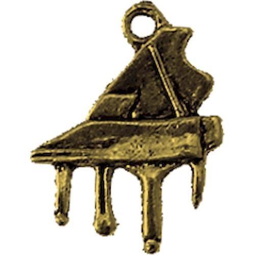 Breloque métal - Piano - Bronze - MÉGACRÉA - 1 pièce