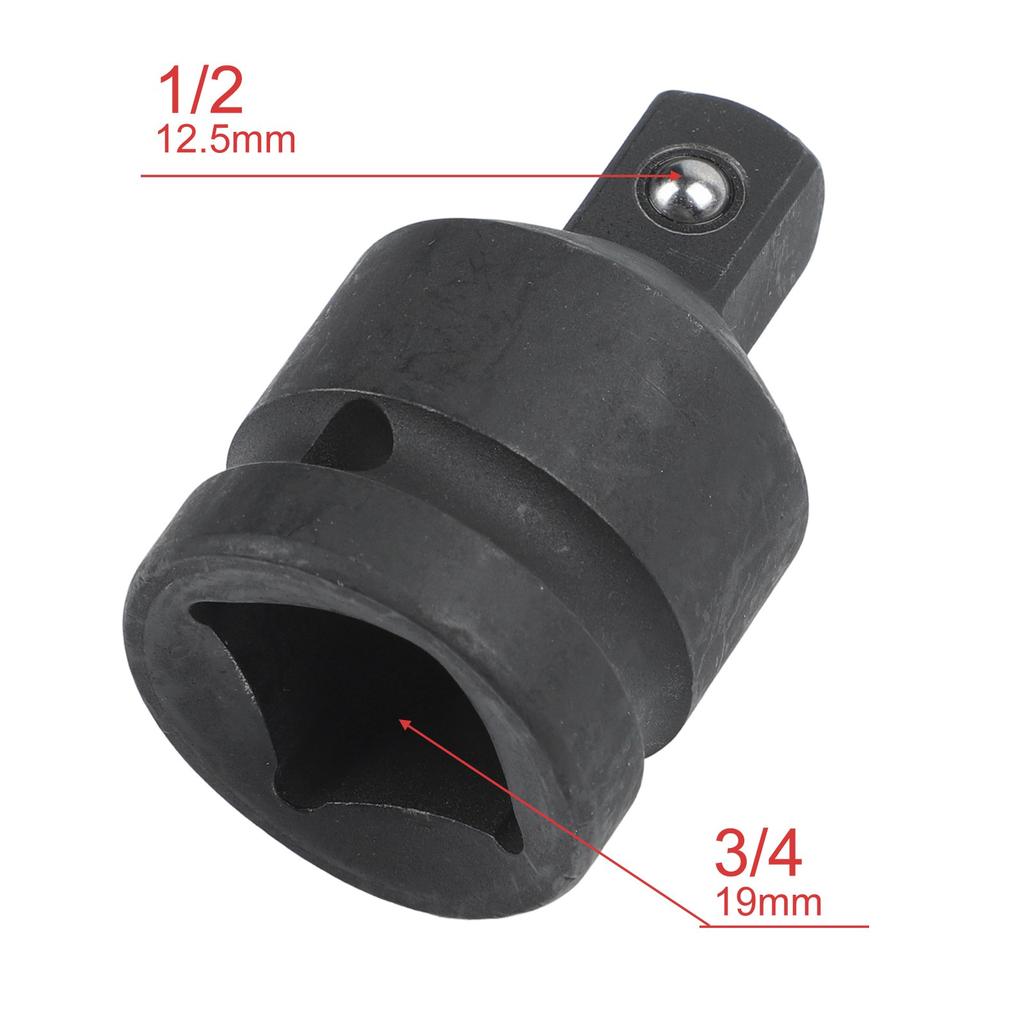 Dönüştürücü Adaptör 3/4'ten 1/2'ye 3/8'den 1/4'e Siyah Yepyeni