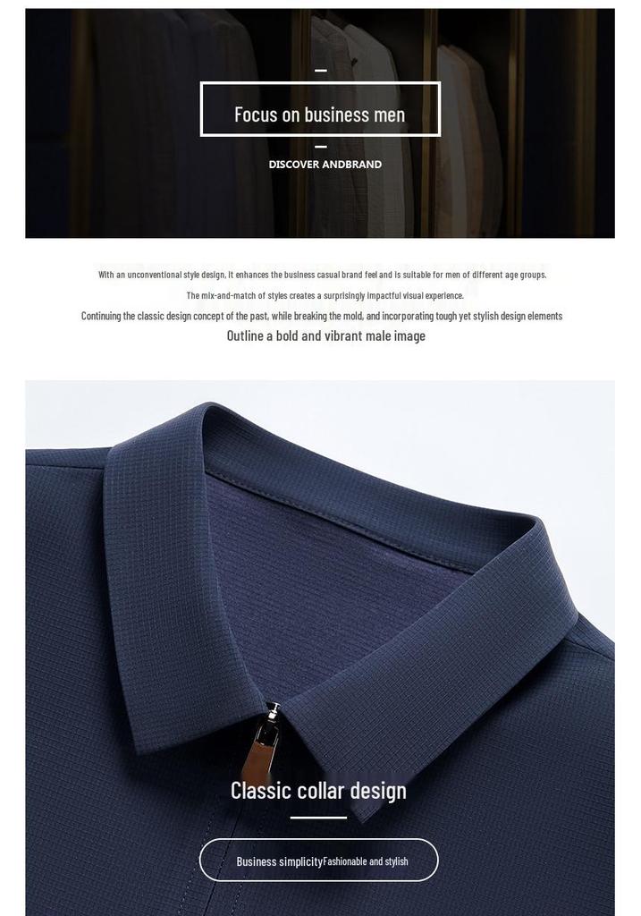 Men's Casual Breathable Lapel Jacket for Spring and Autumn