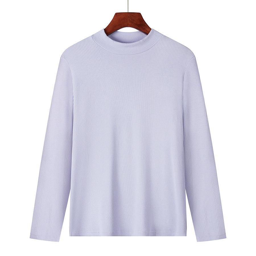 ZIRUNKING Women Long Sleeve Slim Knitted Turtleneck Sweater Jumper Solid Pullover Tops Autumn Winter