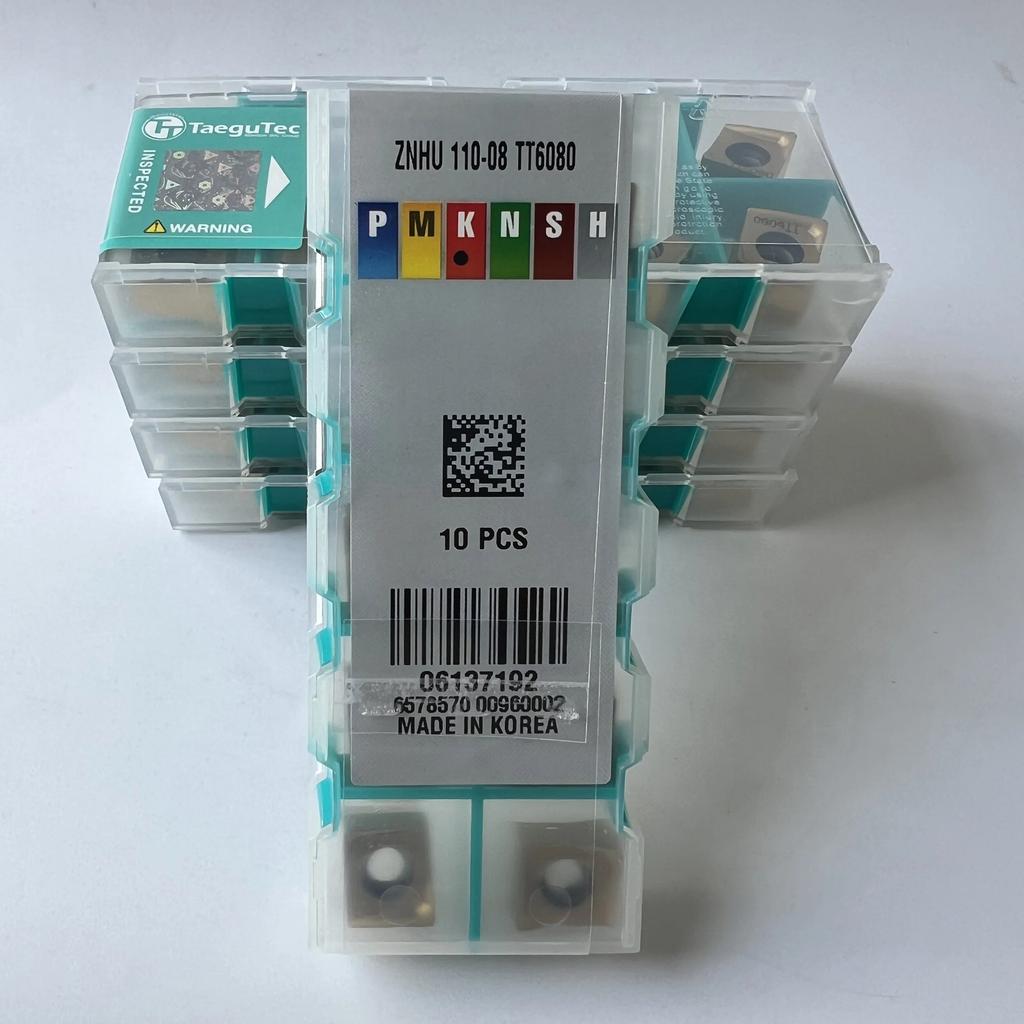 TaeguTec / ZNHU110-08 TT6080 / Original Carbide Blade 10 Pcs